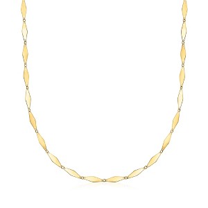 Ross-Simons Italian 14kt Yellow Gold Mirror-Link Necklace - 1 of 4