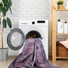 NAYSAYE Washable Rug 4' x 6' Soft Low Pile Non Slip Machine Washable Indoor Area Rug for Living Room Bedroom Hallway, Burgundy - 4 of 4