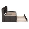 NicBex Twin Size Modern Wooden Platform Bed with Trundle, Open Shelves and Storage Drawers for Bedroom and Living Room - 4 of 4