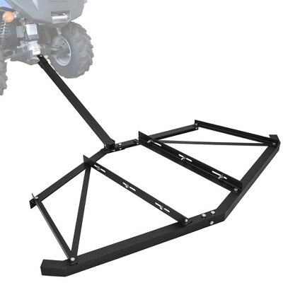 Driveway Drag 66" Width, Driveway Drag Grader 3 Sets Adjustable Bolts & 2 Reinforcement Bars, Tow Behind Drag Harro