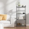 MOEPISY 4-Tier Kitchen Microwave Storage Rack with Metal Shelves - 2 of 4