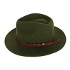 Kenny K Men's Australian Wool Fedora with Leather Hatband - 2 of 4