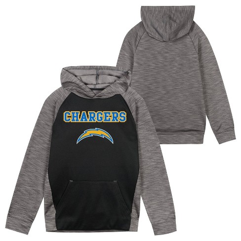 NFL Los Angeles Chargers Boys' Long Sleeve Performance Hooded Sweatshirt - XS