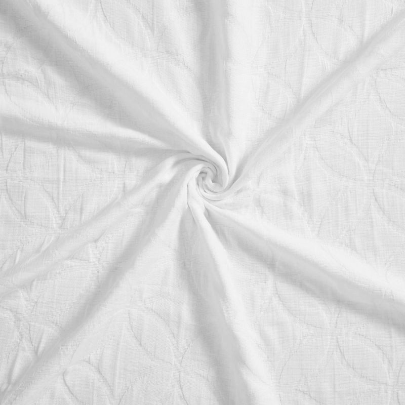 Classic Cotton Matelasse Jacquard Geometric Circle Bedspread Set by Blue Nile Mills, 5 of 8