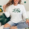 Simply Sage Market Cursive Lucky Clover  Garment Dyed Long Sleeve - 2 of 4