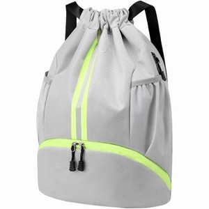 Drawstring Sports Backpack with Shoe and Wet Pockets, Water-Resistant Gym & Swim Bag for Men and Women - 1 of 4