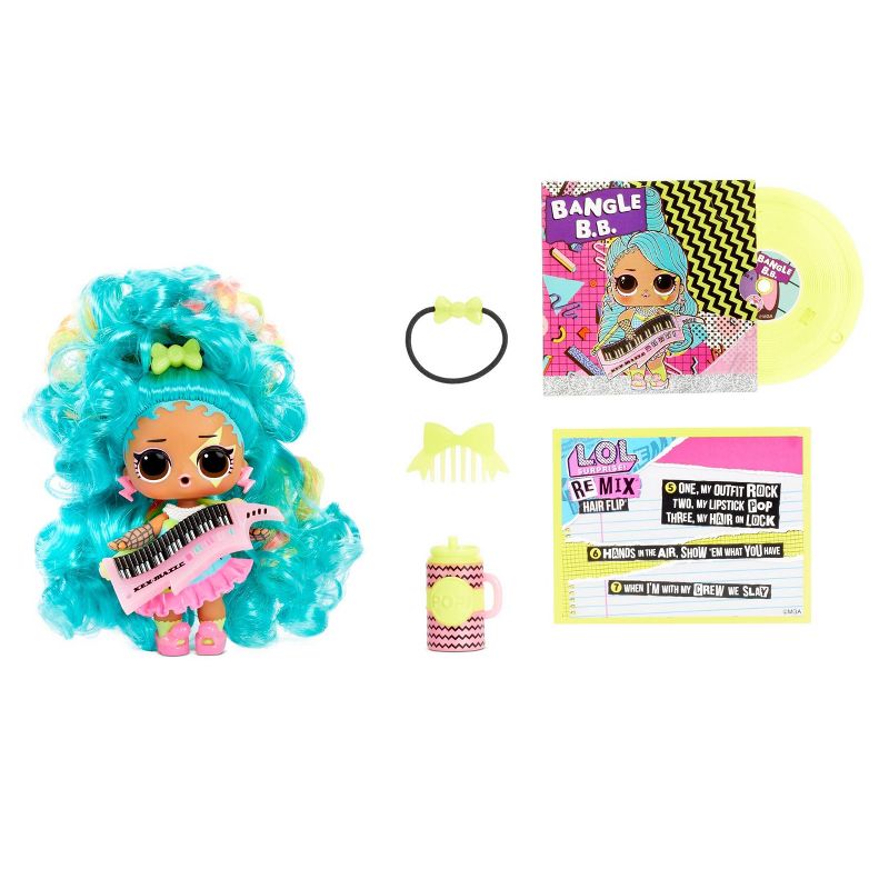 L.O.L. Surprise!  Remix Hair Flip Tots with Hair Reveal &#38; Music Mini Figurine, 6 of 12