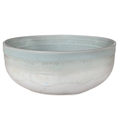 Baum Bros. 16pc Stoneware Hearth Seafoam Dinnerware Set: Solid Round Dishes, Service for 4, Dishwasher-Safe, 4 of 6