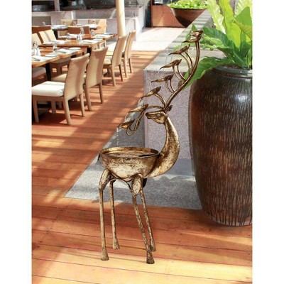 Deer Antler Falls Cascading Metal Sculptural Fountain - Acorn Hollow