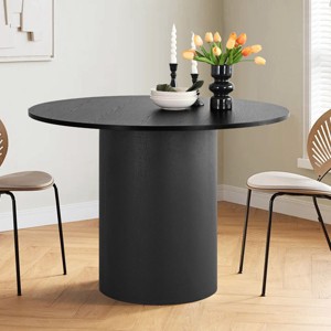 41.5 Inch Modern Round Dining Tables,Round Pedestal Dining Table For Dining Room For 4 -Tanpinhause - 1 of 4