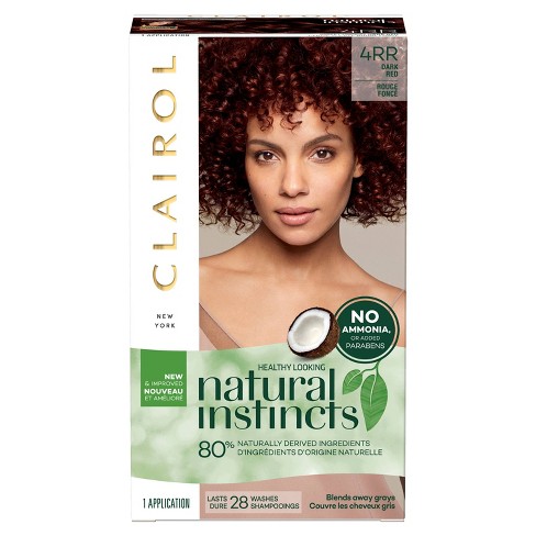 Natural Instincts Clairol Semi Permanent Hair Color 4rr Dark Red 1 Kit