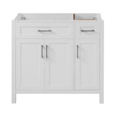 36 Inch Large Capacity Partition Bathroom Storage Cabinet Vanity Without Sink