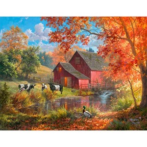 Sunsout Farm Pond 1000 pc Large Pieces Jigsaw Puzzle 69417 - 1 of 4