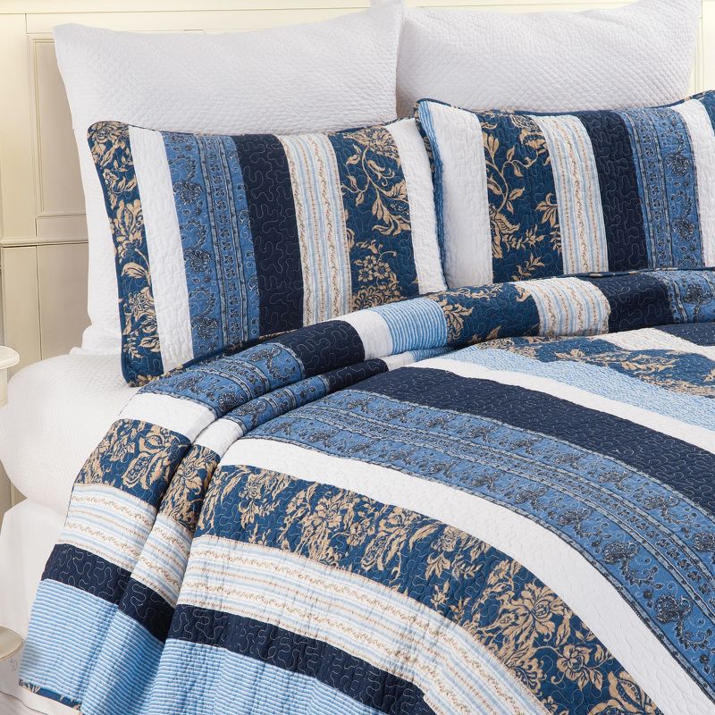 C&F Home Lakeland Patchwork Cotton Quilt Set - Reversible and Machine Washable, 2 of 5