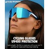 GRINDERPUNCH Running Polarized Volleyball Hiking Softball Gafas du Sol Runner Sunglasses Cycling Ski Sport Snowboard Baseball - 3 of 4