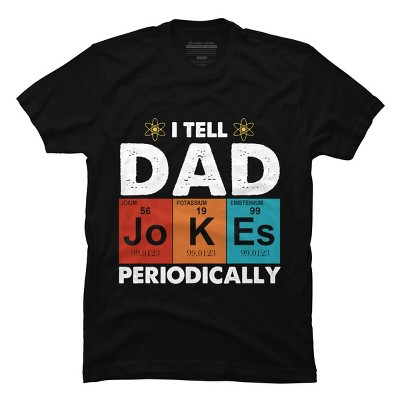 Men's Design By Humans Vintage I tell dad jokes periodically By Avocato T-Shirt