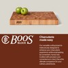 John Boos Small Maple Wood Cutting Board for Kitchen Thick Reversible End Grain Charcuterie Boos Block with Finger Grips - 4 of 4