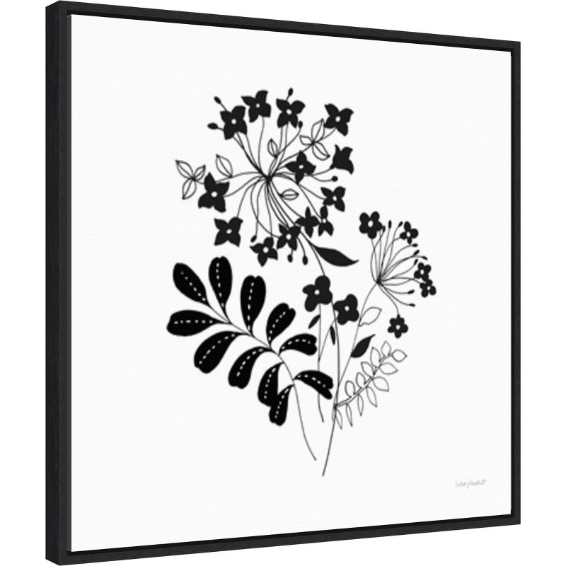 22&#34; x 22&#34; Night and Day Floral III by Lisa Audit Framed Canvas Wall Art Print - Amanti Art, 3 of 11