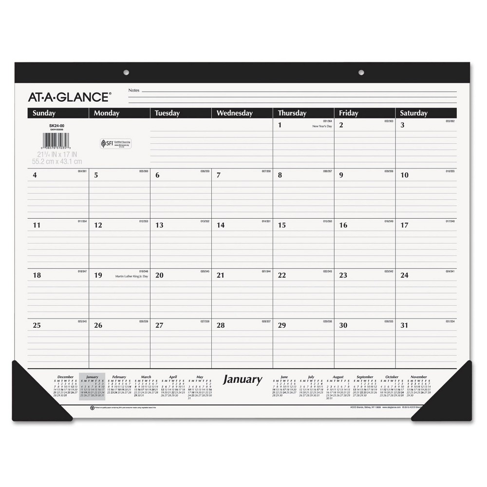 Mead Desktop Calendars & Supplies UPC & Barcode