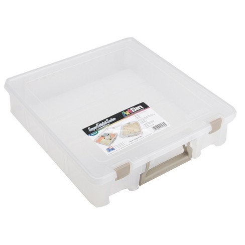 ArtBin Solutions 4-Compartment Translucent Art Box, Medium