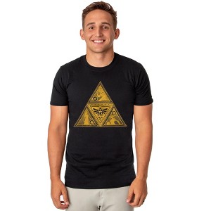 Seven Times Six The Legend of Zelda T-Shirt Men's Triforce Symbol Graphic Print Tee - 1 of 4
