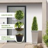 COWLOWN 3FT Artificial Topiary Trees, Set of 2 - 36 Inch Faux Boxwood Shrubs, UV Resistant Evergreen Plants for Patio Decor - 4 of 4