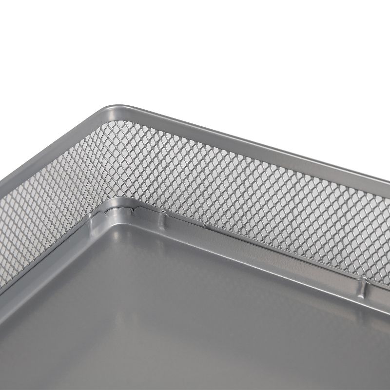 Mesh Stacking Letter Tray with Wide Side Opening Silver - Brightroom&#8482;, 2 of 4