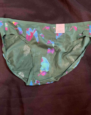 Women's Floral Print Cotton Bikini Underwear - Auden™ Copper 4x : Target
