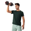 Anna-Kaci Active Men's Lightweight Performance T-Shirt with Moisture-Wicking Fabric and Raglan Sleeves - 3 of 4