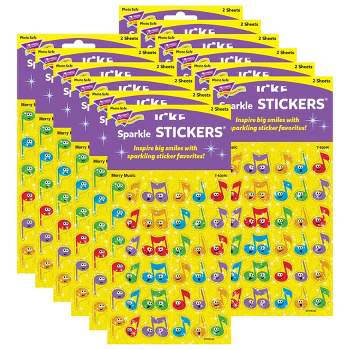 Trend Flower Power Sparkle Stickers - 40/pack