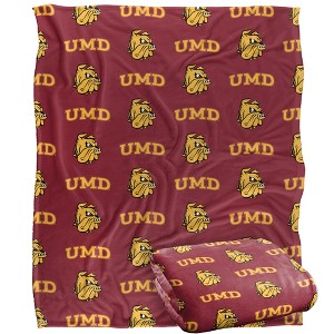 University Of Minnesota Duluth Logo Pattern Silky 50x60 Blanket, 1 Sided - 1 of 4
