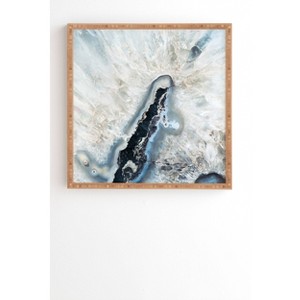 Bree Madden Ice Crystals Bamboo Framed Wall Art - Deny Designs - 1 of 3