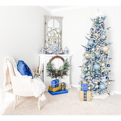 30" Pine and Pinecone Artificial Christmas Wreath with Twig Ring