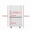 4 Tier Kitchen Island Cart With Spice Rack & Locking Casters, Simple Design Mobile Kitchen Storage Islands - 3 of 4