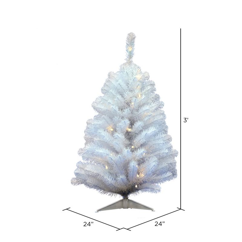 Vickerman Crystal White Full Artificial Christmas Tree, 3 of 5