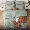 Bedsure Comforter Set – Solid Diamond Pintuck Design Bedding, Elegant and Soft Bed in a Bag for All Seasons - 3 of 4