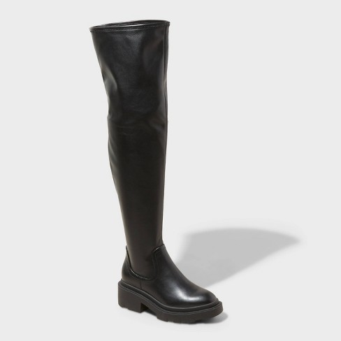 Black over the knee boots target on sale