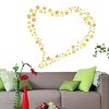 Slickblue Colorful Flower Wall Decals – Floral Vinyl Stickers in Green/Yellow/Pink, Multiple Design Options 19.7" x 27.6" - 3 of 3