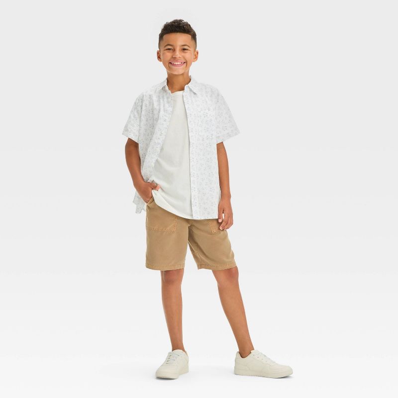 Boys' Washed Woven Shorts with Drawstring - art class™, 3 of 4