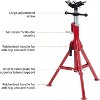 COZONY Adjustable Pipe Stand, 28-52 Inch Height V Head 4 Ball Transfer for 1/8-12 Inch Pipe Welding Fabrication - 4 of 4