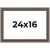 PosterPalooza | Ornate Black Picture Frame - UV Acrylic, Backing Board, Hanging Hardware Included - 2 of 4