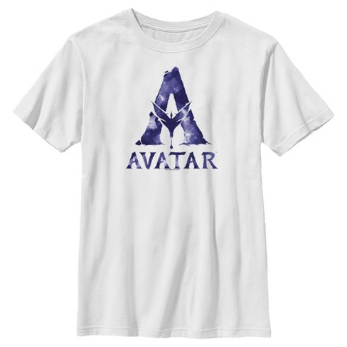 Boy's Avatar Watercolor A Logo T-shirt - White - Large : Target