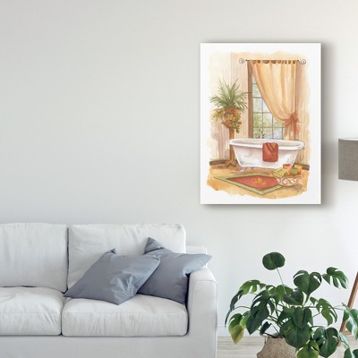 19" x 14" White and Tan Abstract Canvas Art