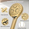 PAGED Wall Mounted Shower Head Rain Shower Head with Hand Shower, 12 Inch Shower Head and Tub Spout for Bathroom, Locker Room - 4 of 4