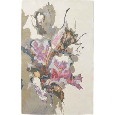 Dafney Transitional Floral & Botanical Purple/Pink/Green Area Rug