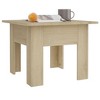 vidaXL Engineered Wood Coffee Table - Square Design, Sonoma Oak Finish - 4 of 4