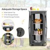 Tangkula Portable Outdoor Camping Storage Cabinet Folding Organizer Kitchen Table w/ 3 Shelves and Carry Bag for BBQ - 3 of 4