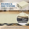 Area Rugs for Living Room, Border Plaid Rug Non Slip Soft Low Pile Farmhouse Solid Modern Neutral Rugs for Bedroom, Large Carpet - 4 of 4