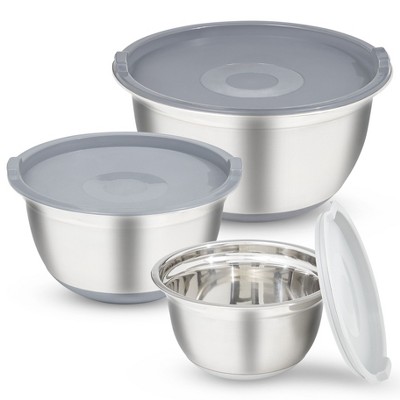 COOK WITH COLOR Stainless Steel Bowl Set 3 Piece