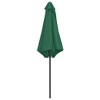 vidaXL Outdoor Parasol with Aluminum Pole 106.3 in.x96.9 in. Green - 4 of 4